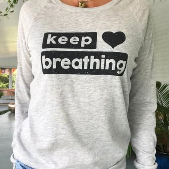 Keep Breathing Long Sleeve T - Picture 2 of 2